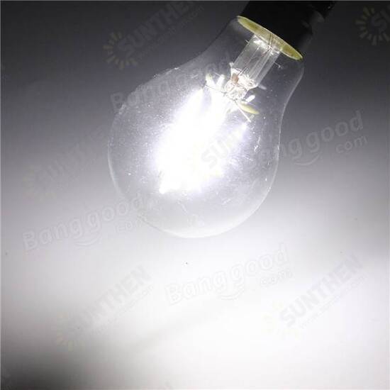 B22 A60 4W LED COB Filament Bulb Eison Vintage Clear Glass Lamp Non-dimmable AC220V