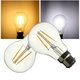 B22 A60 4W LED COB Filament Bulb Eison Vintage Clear Glass Lamp Non-dimmable AC220V