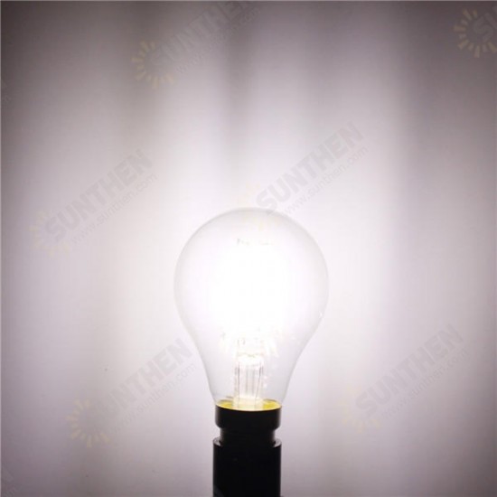 B22 A60 8W LED COB Filament Bulb Eison Vintage Clear Glass Lamp Non-dimmable AC 220V