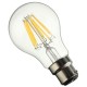 B22 A60 8W LED COB Filament Bulb Eison Vintage Clear Glass Lamp Non-dimmable AC 220V