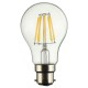 B22 A60 8W LED COB Filament Bulb Eison Vintage Clear Glass Lamp Non-dimmable AC 220V