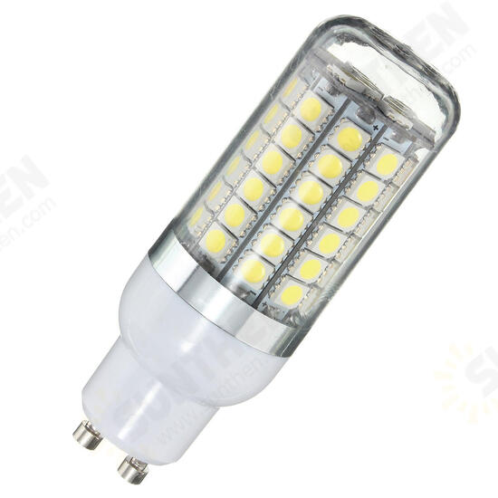 B22 GU10 6W 69 SMD 5050 LED Pure White Warm White Natural White Cover Corn Bulb AC220V