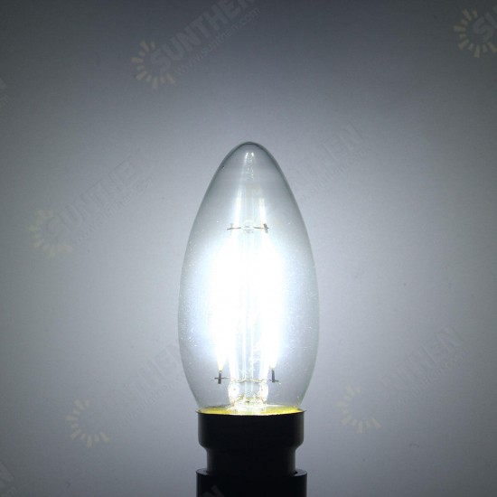 Dimmable B22 C35 2W Retro COB Filament 200Lm Vintage Edison Light Bulb AC220V