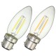 Dimmable B22 C35 2W Retro COB Filament 200Lm Vintage Edison Light Bulb AC220V