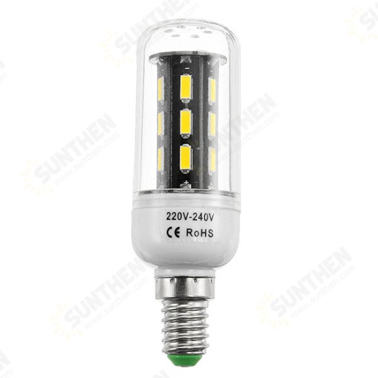 E27 E14 B22 4W 5W 6W SMD 7030 Pure White Warm White LED Corn Light Lamp Bulb AC220V