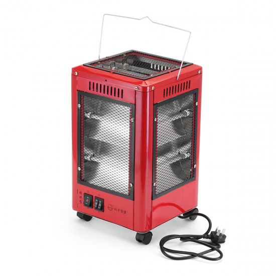 220V 2000W Five-Sided Heater Grill Type Brazier Heater Energy Saving Vertical Electric Heater