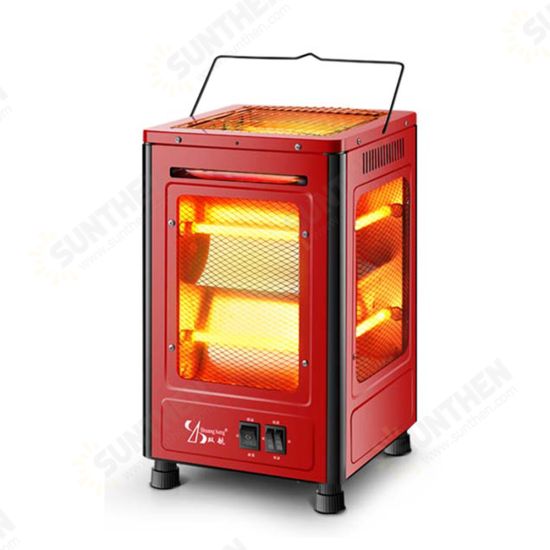 220V 2000W Five-Sided Heater Grill Type Brazier Heater Energy Saving Vertical Electric Heater