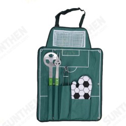 5Pcs High Quality Stainless Steel Apron BBQ Stick Fork Glove Spoon Tongs Tool Set High Q 5Pcs High Quality Stainless Steel Apron BBQ Stick Fork Glove Spoon Tongs Tool Set High Q