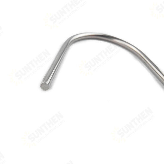 10pcs / Lot Stainless Steel Round S Shaped Hook Kitchen Beef Chicken BBQ Sticks Needle