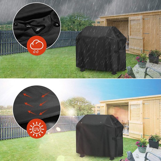 Oxford Cloth Grill Cover Waterproof Anti-UV BBQ Cover