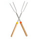 BBQ Roasting Sticks Extendable Design Wooden Handle Smores Kit for Fire Pit Sticks for Fire Pit