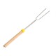 BBQ Roasting Sticks Extendable Design Wooden Handle Smores Kit for Fire Pit Sticks for Fire Pit