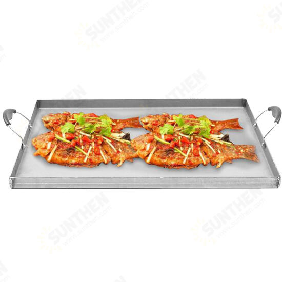 Stainless Steel Griddle Flat Top Cooking BBQ Grill Heat Distribution Stoves Stainless Steel Griddle Flat Top Cooking BBQ Grill Heat Distribution Stoves