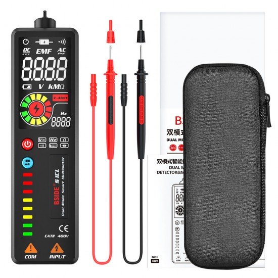 ADMS1/ADMS1CL 2.4inch LCD Backlight Dual Mode Smart Digital Multimeter 2000 Counts Auto Range Voltage Detector Tester