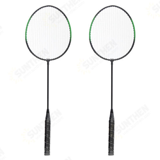 4-Player Aluminum Alloy Racket Professional Badminton Set with Net Carry Bag