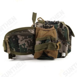 1000D Nylon Cycling Waist Bag Portable Storage Bag Shoulder Bag Double Kettle Side Bag for Camping Biking Climbing Fishing 1000D Nylon Cycling Waist Bag Portable Storage Bag Shoulder Bag Double Kettle Side Bag for Camping Biking Climbing Fishing