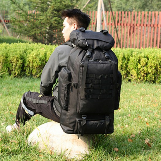 100L Large Capacity Tactical Backpack Camping Climbing Hunting Waterproof Rucksack