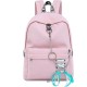12L/18L Women USB Port Backpack Waterproof School Shoulder Bag Teenager Girls Handbag Outdoor Travel