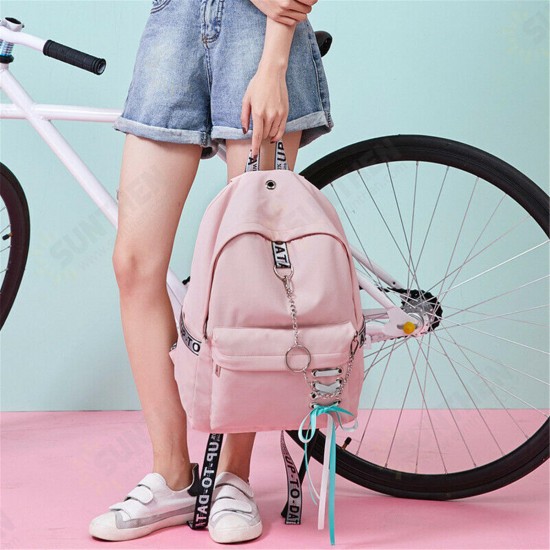 12L/18L Women USB Port Backpack Waterproof School Shoulder Bag Teenager Girls Handbag Outdoor Travel