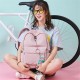 12L/18L Women USB Port Backpack Waterproof School Shoulder Bag Teenager Girls Handbag Outdoor Travel