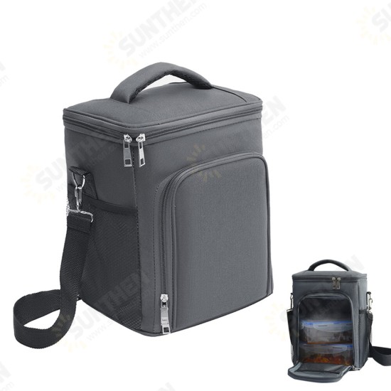 14L Insulated Picnic Bag Carry Lunch Bag Thermal Handbag Outdoor Camping Travel