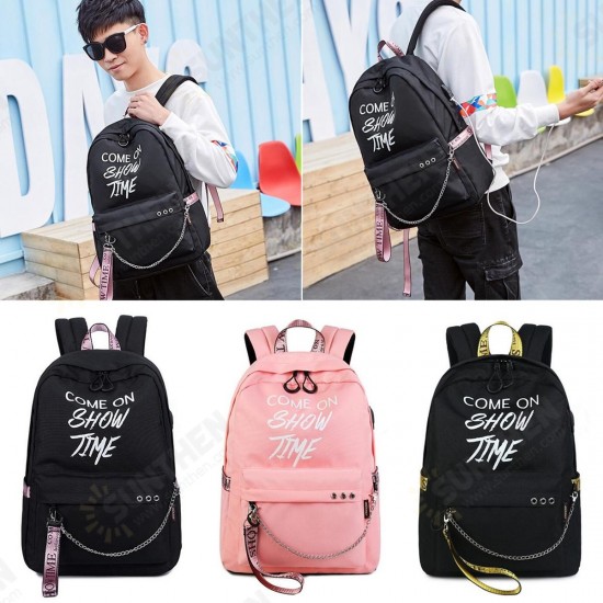 15.6 Inch Anti-Theft Laptop USB Backpack Luminous Outdoor Travel School Bag Men Women 15.6 Inch Anti-Theft Laptop USB Backpack Luminous Outdoor Travel School Bag Men Women