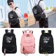 15.6 Inch Anti-Theft Laptop USB Backpack Luminous Outdoor Travel School Bag Men Women 15.6 Inch Anti-Theft Laptop USB Backpack Luminous Outdoor Travel School Bag Men Women