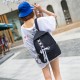 15L Canvas Backpack Student School Rucksack Shoulder Bag Outdoor Travel