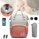 15L Outdoor Travel USB Mummy Backpack Waterproof Baby Diapers Nappy Bags