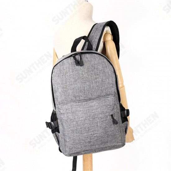 15L Outdoor USB Anti-theft Backpack Rucksack Laptop Bag School Shoulder Bag Camping Travel