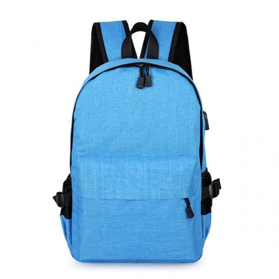 15L Outdoor USB Anti-theft Backpack Rucksack Laptop Bag School Shoulder Bag Camping Travel