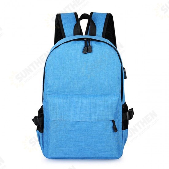 15L Outdoor USB Anti-theft Backpack Rucksack Laptop Bag School Shoulder Bag Camping Travel