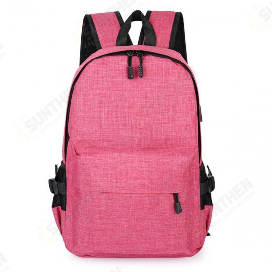 15L Outdoor USB Anti-theft Backpack Rucksack Laptop Bag School Shoulder Bag Camping Travel