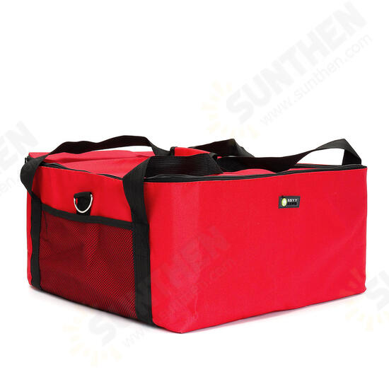 16inch Pizza Insulated Thermal Picnic Bag Food Delivery Pouch Oxford Cloth Aluminium Foil