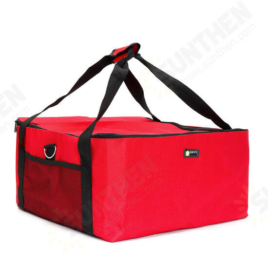 16inch Pizza Insulated Thermal Picnic Bag Food Delivery Pouch Oxford Cloth Aluminium Foil