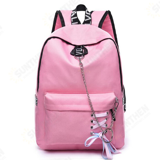 17L Outdoor Travel Backpack Waterproof Nylon School Rucksack Girls Women Bag With Headphone Jack