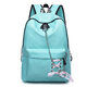 17L Outdoor Travel Backpack Waterproof Nylon School Rucksack Girls Women Bag With Headphone Jack