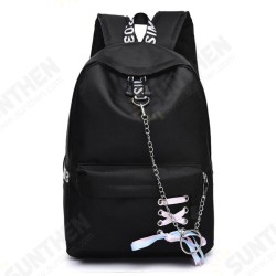 17L Outdoor Travel Backpack Waterproof Nylon School Rucksack Girls Women Bag With Headphone Jack