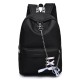 17L Outdoor Travel Backpack Waterproof Nylon School Rucksack Girls Women Bag With Headphone Jack