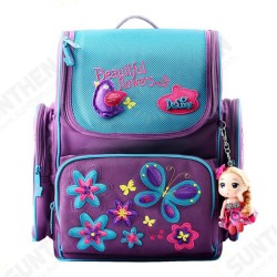 18L Girls Kids Cartoon School Bag Reflective Safety Waterproof Children Backpack With Doll Pendant 18L Girls Kids Cartoon School Bag Reflective Safety Waterproof Children Backpack With Doll Pendant
