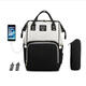 18L Outdoor Travel USB Mummy Backpack Waterproof Baby Diapers Nappy Women Bags