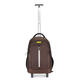 19Inch Waterproof Wheeled Trolley Backpack Laptop Suitcase Luggage Rucksack Traveling Stroage Bags