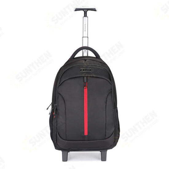 19Inch Waterproof Wheeled Trolley Backpack Laptop Suitcase Luggage Rucksack Traveling Stroage Bags