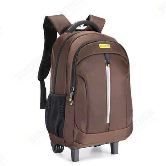 19Inch Waterproof Wheeled Trolley Backpack Laptop Suitcase Luggage Rucksack Traveling Stroage Bags