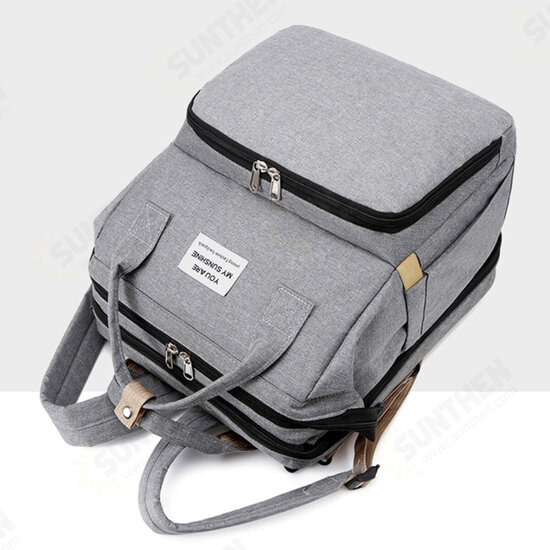 2 IN 1 Foldable Diaper Bag Large Capacity Baby Crib Backpack Nappy Mummy Bags For Mom Outdoors Travel 2 IN 1 Foldable Diaper Bag Large Capacity Baby Crib Backpack Nappy Mummy Bags For Mom Outdoors Travel
