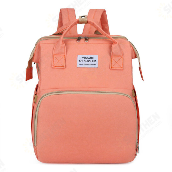 2 IN 1 Foldable Diaper Bag Large Capacity Baby Crib Backpack Nappy Mummy Bags For Mom Outdoors Travel 2 IN 1 Foldable Diaper Bag Large Capacity Baby Crib Backpack Nappy Mummy Bags For Mom Outdoors Travel