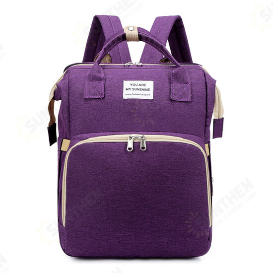 2 IN 1 Foldable Diaper Bag Large Capacity Baby Crib Backpack Nappy Mummy Bags For Mom Outdoors Travel 2 IN 1 Foldable Diaper Bag Large Capacity Baby Crib Backpack Nappy Mummy Bags For Mom Outdoors Travel
