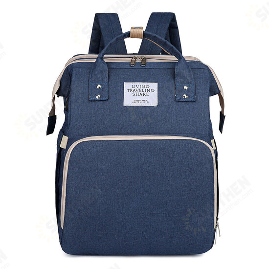 2 IN 1 Foldable Diaper Bag Large Capacity Baby Crib Backpack Nappy Mummy Bags For Mom Outdoors Travel 2 IN 1 Foldable Diaper Bag Large Capacity Baby Crib Backpack Nappy Mummy Bags For Mom Outdoors Travel
