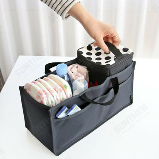 2 Pcs Nylon Baby Diaper Bag Set Camping Travel Mummy Bag Portable Women Shoulder Bag Handbag 2 Pcs Nylon Baby Diaper Bag Set Camping Travel Mummy Bag Portable Women Shoulder Bag Handbag