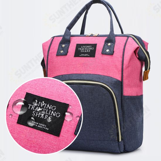 2 in 1 Mom Bag Thermal Insulation Backpack Multifunctional Baby Crib Handbag Stroller Bag